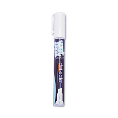 deflecto Wet Erase Markers, Medium Chisel Tip, White, 4/Pack (SMA510V4WT)