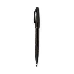 Pentel Arts Sign Pen Fine Point Color Marker, Extra-Fine Bullet Tip, Black, Dozen (S520A)