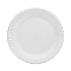 Dart Concorde Non-Laminated Foam Plate, 9" dia, 125/Pack, 4 Packs/Carton (9PWC)