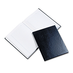 Blueline Business Notebook with Self-Adhesive Labels, 1 Subject, Medium/College Rule, Blue Cover, 9.25 x 7.25, 192 Sheets (A982)