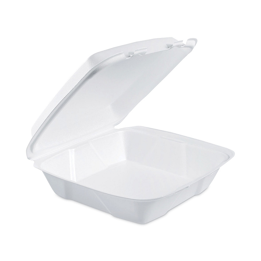 Dart Insulated Foam Hinged Lid Containers, 1-Compartment, 9 x 9.4 x 3, White, 200/Pack, 2 Packs/Carton (90HT1)