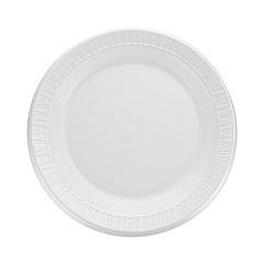 Dart Quiet Classic Laminated Foam Dinnerware, Plate, 9", White, 125/Pack, 4 Packs/Carton (9PWQ)