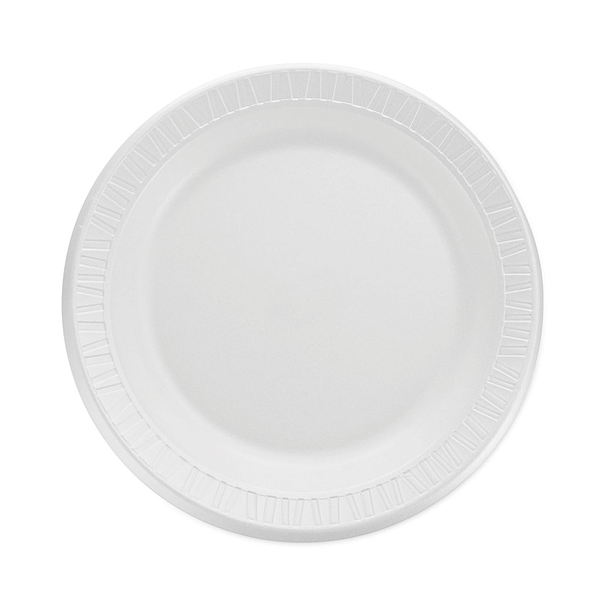 Dart Quiet Classic Laminated Foam Dinnerware, Plate, 9", White, 125/Pack, 4 Packs/Carton (9PWQ)