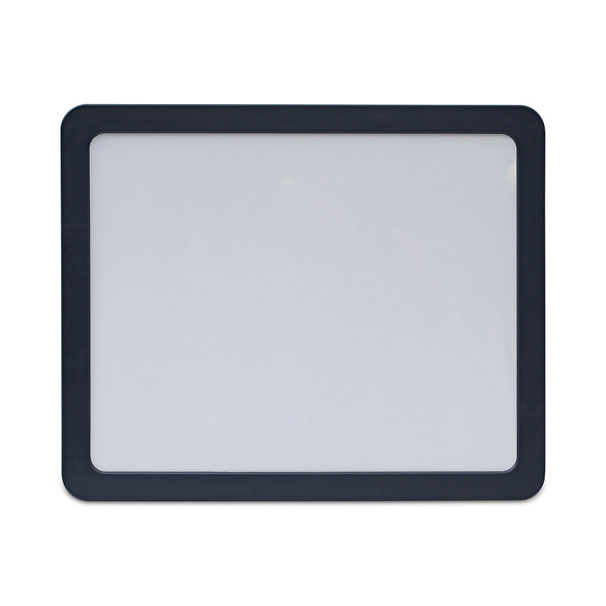 Universal Recycled Cubicle Dry Erase Board, 15.88 x 12.88, Charcoal, with Three Magnets (UNV08165)