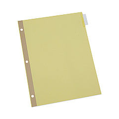 Universal Deluxe Extended Insertable Tab Indexes, 8-Tab, 11 x 8.5, Buff, 24 Sets (UNV20891)