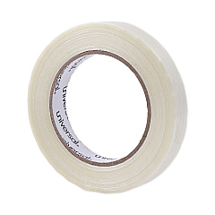 Universal 120# Utility Grade Filament Tape, 3" Core, 18 mm x 54.8 m, Clear (UNV30018)