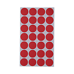 Universal Self-Adhesive Removable Color-Coding Labels, 0.75" dia., Red, 28/Sheet, 36 Sheets/Pack (40