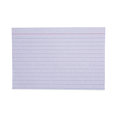 Universal Ruled Index Cards, 4 x 6, White, 100/Pack (UNV47230)