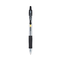 Pilot G2 Premium Gel Pen Convenience Pack, Retractable, Extra-Fine 0.38 mm, Black Ink, Clear/Black Barrel, Dozen (31277)