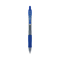 Pilot G2 Premium Gel Pen, Retractable, Bold 1 mm, Blue Ink, Smoke Barrel, Dozen (31257)