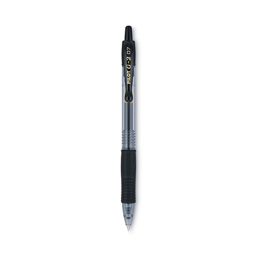 Pilot G2 Premium Gel Pen Convenience Pack, Retractable, Fine 0.7 mm, Black Ink, Black Barrel, 36/Pack (84065)