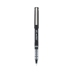 Pilot Precise V5 Roller Ball Pen, Stick, Extra-Fine 0.5 mm, Black Ink, Black Barrel, Dozen (35334)
