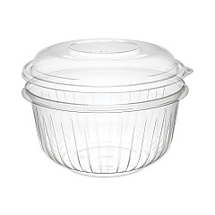 Dart PresentaBowls Bowl/Lid Combo-Paks, 48 oz, Clear, Plastic, 126/Carton (C48BCD)