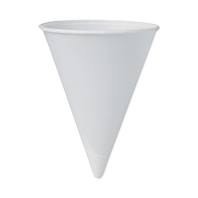 Dart Cone Water Cups, Cold, Paper, 4 oz, White, 200/Pack (4BR)