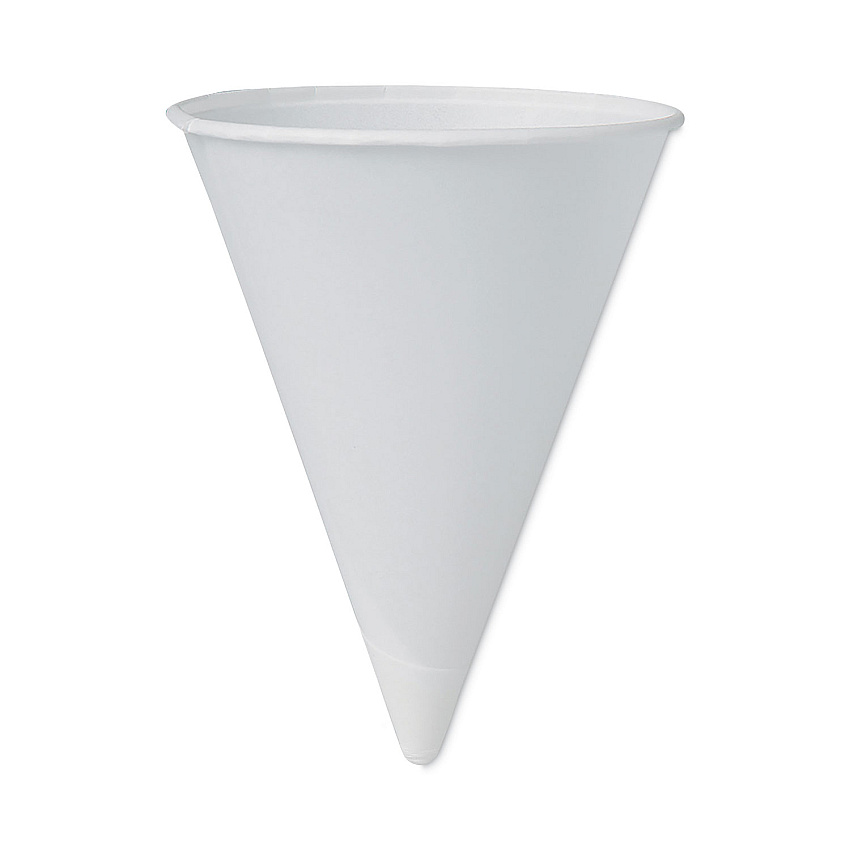 Dart Cone Water Cups, Cold, Paper, 4 oz, White, 200/Pack (4BR)