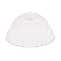SOLO Dome-Top Cold Cup Lids, Fits 2.5 oz to 9 oz Containers, Clear, Plastic, 2,500/Carton (DL620)