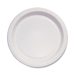 SOLO Bare Eco-Forward Clay-Coated Paper Dinnerware, ProPlanet Seal, Plate, 6" dia, 1,000/Carton (HP6BWH)