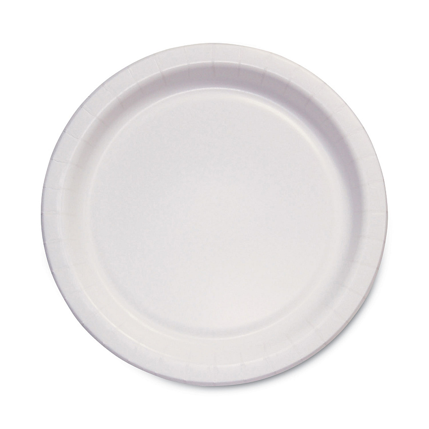 SOLO Bare Eco-Forward Clay-Coated Paper Dinnerware, ProPlanet Seal, Plate, 6" dia, 1,000/Carton (HP6BWH)