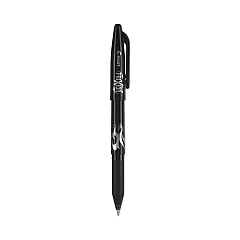 Pilot FriXion Ball Erasable Gel Pen, Stick, Fine 0.7 mm, Black Ink, Black Barrel (31550)