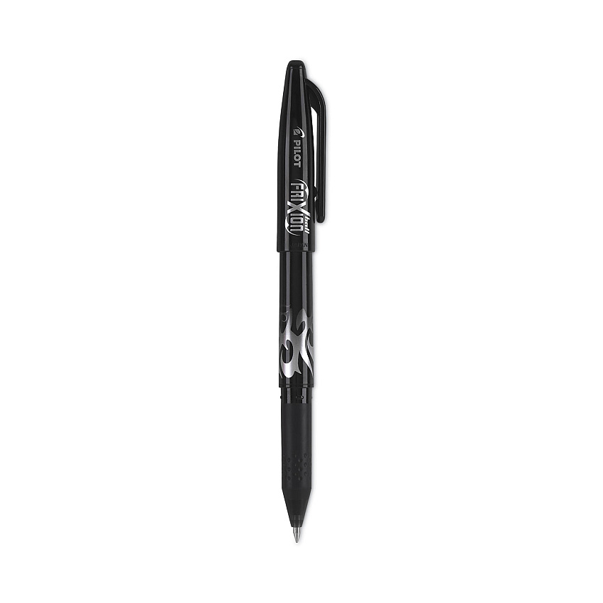 Pilot FriXion Ball Erasable Gel Pen, Stick, Fine 0.7 mm, Black Ink, Black Barrel (31550)