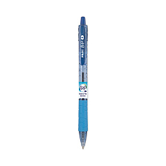 Pilot B2P Bottle-2-Pen Recycled Ballpoint Pen, Retractable, Fine 0.7 mm, Blue Ink, Translucent Blue Barrel, Dozen (32601)