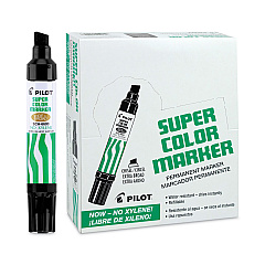 Pilot Jumbo Refillable Permanent Marker, Broad Chisel Tip, Black (45100)