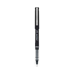 Pilot Precise V7 Roller Ball Pen, Stick, Fine 0.7 mm, Black Ink, Black Barrel, Dozen (35346)