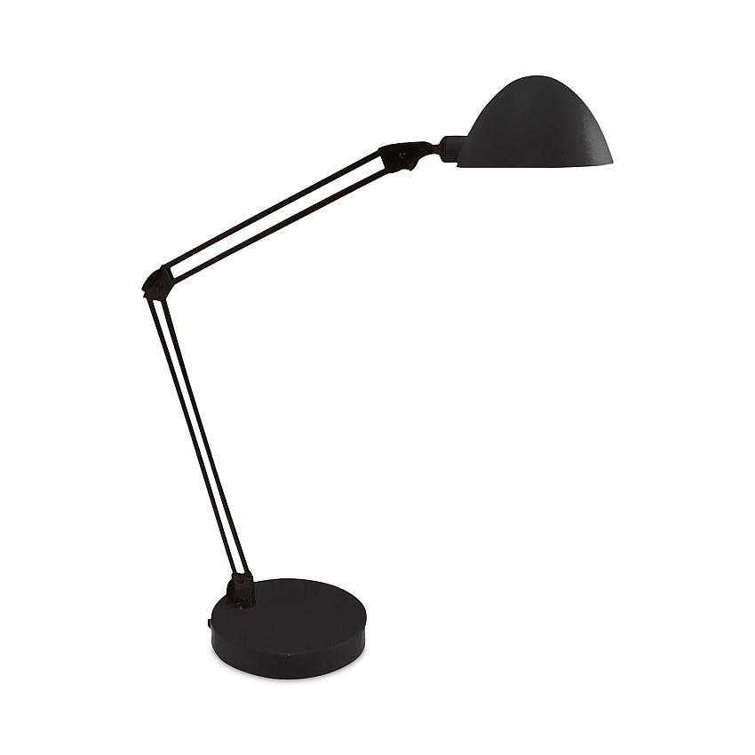 Ledu LED Desk and Task Lamp, 5W, 5.5"w x 13.38"d x 21.25"h, Black (L9142BK)