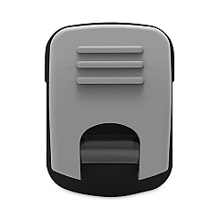 Advantus Grip-A-Clip Magnetic/Adhesive Clips, 0.13", Gray, 10/Box (91172)