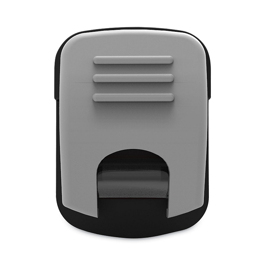 Advantus Grip-A-Clip Magnetic/Adhesive Clips, 0.13", Gray, 10/Box (91172)