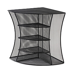 Safco Onyx Mesh Corner Organizer, Six Sections, 15 x 11 x 13, Black (3261BL)