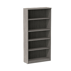 Alera Valencia Series Bookcase, Four-Shelf, 31.75w x 14d x 64.75h, Gray (ALEVA636632GY)