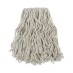 Boardwalk Banded Cotton Mop Head, #24, White, 12/Carton (BWKCM02024S)