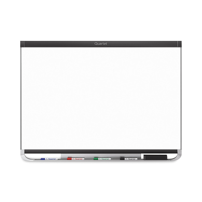 Quartet Prestige 2 DuraMax Magnetic Porcelain Whiteboard, 96 x 48, Black Frame (P558BP2)