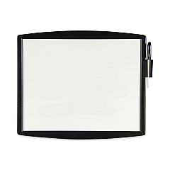 Fellowes Partition Additions Dry Erase Board, 15.38 x 13.25, Dark Graphite Frame (75905)