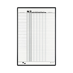 Quartet Magnetic Employee In/Out Board, Porcelain, 24 x 36, Gray/Black Aluminum Frame (783G)