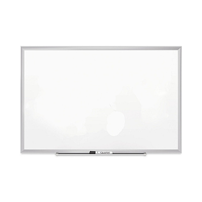 Quartet Classic Series Porcelain Magnetic Board, 72 x 48, White, Silver Aluminum Frame (2547)