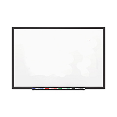 Quartet Classic Porcelain Magnetic Whiteboard, 72 x 48, Black Aluminum Frame (2547B)