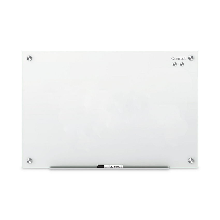Quartet Infinity Magnetic Glass Marker Board, 24 x18, White (G2418W)