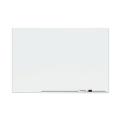 Quartet Element Framed Magnetic Glass Dry-Erase Boards, 74" x 42", Aluminum Frame (G7442E)