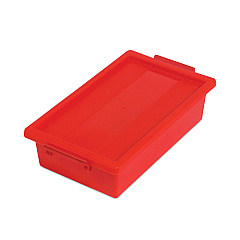 deflecto Little Artist Antimicrobial 2.5 Qt Tote, Red (39513RED)