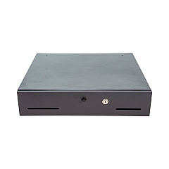 CONTROLTEK Metal Cash Drawer, Coin/Cash, 10 Compartments, 16 x 11.25 x 2.25, Black (500122)