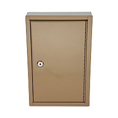 CONTROLTEK Key Lockable Key Cabinet, 30-Key, Metal, Sand, 8 x 2.63 x 12.13 (500130)