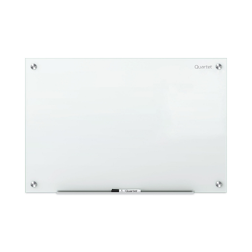 Quartet Infinity Magnetic Glass Marker Board, 36 x 24, White (G3624W)