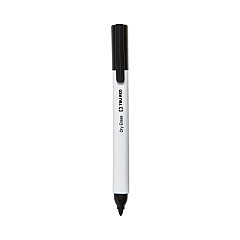 TRU RED Dry Erase Marker, Pen-Style, Fine Bullet Tip, Black, 4/Pack (24376609)