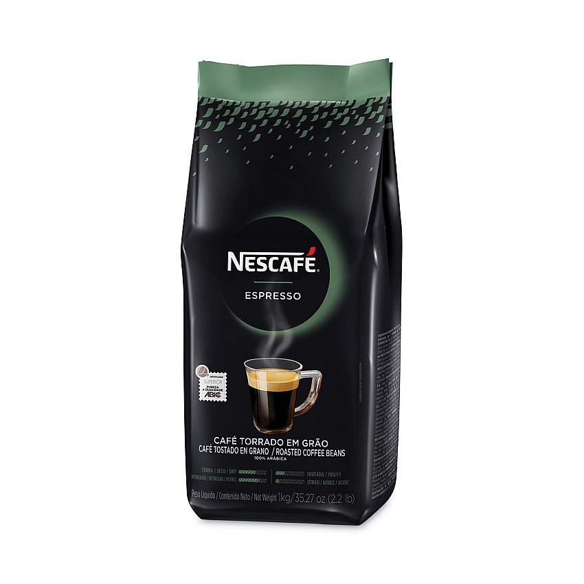 Nescafe Espresso Whole Bean Coffee, Arabica, 2.2 lb Bag, 6/Carton (24631CT)