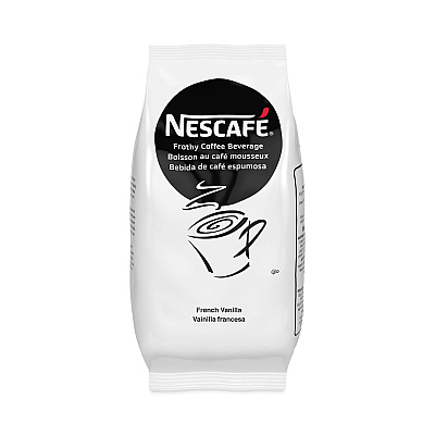Nescafe Frothy Coffee Beverage, French Vanilla, 2 lb Bag, 6/Carton (99019CT)