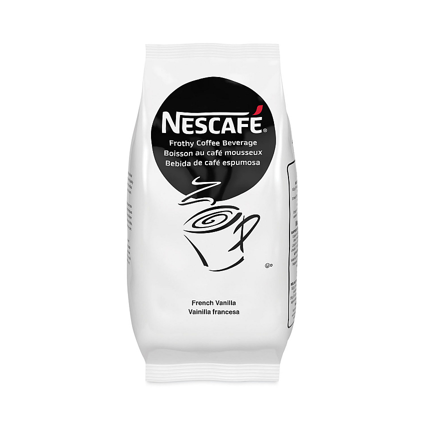 Nescafe Frothy Coffee Beverage, French Vanilla, 2 lb Bag, 6/Carton (99019CT)