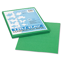 Pacon Tru-Ray Construction Paper, 76lb, 9 x 12, Holiday Green, 50/Pack (102960)