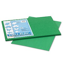 Pacon Tru-Ray Construction Paper, 76lb, 12 x 18, Holiday Green, 50/Pack (102961)
